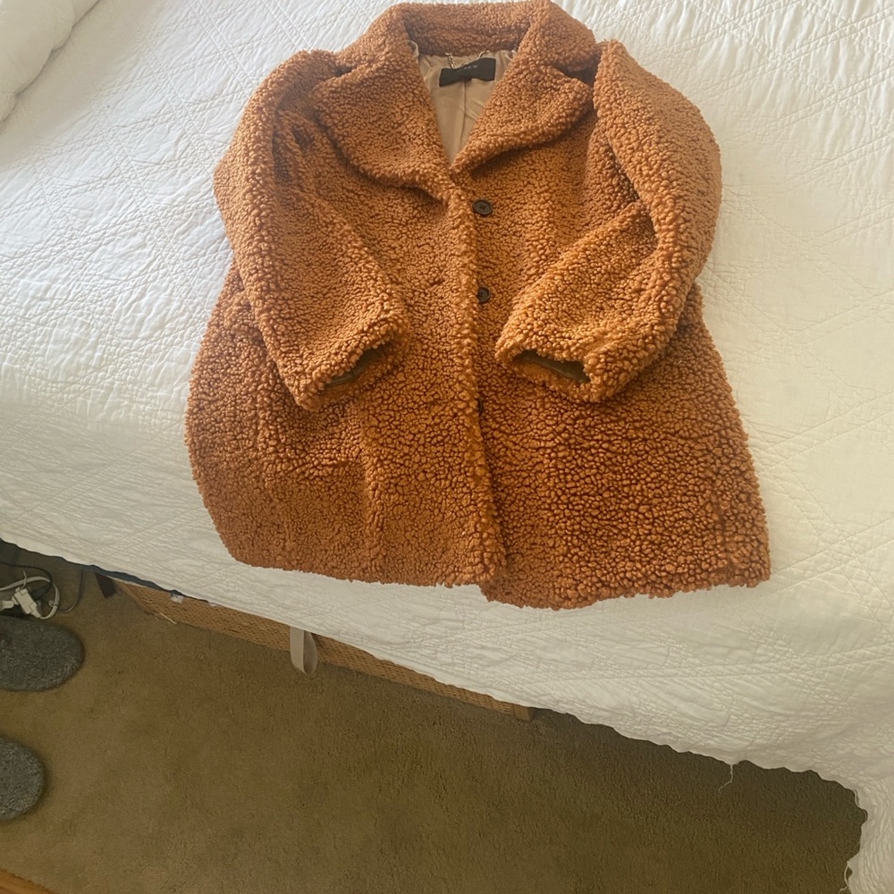 J. Crew Tan Teddy Coat - XS